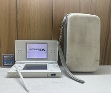 Handheld Game Nintendo DS Lite White Game Boy Console Touch Screen + Case