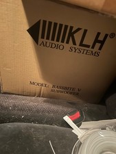 New Open Box KLH Audio Systems BassBite V Powered Subwoofer  Black 