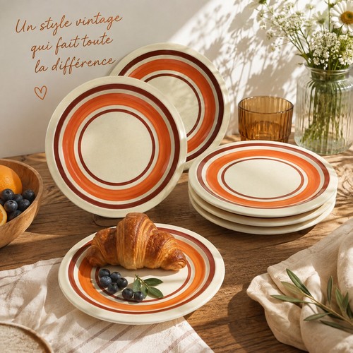 Lot assiettes à dessert - lot,