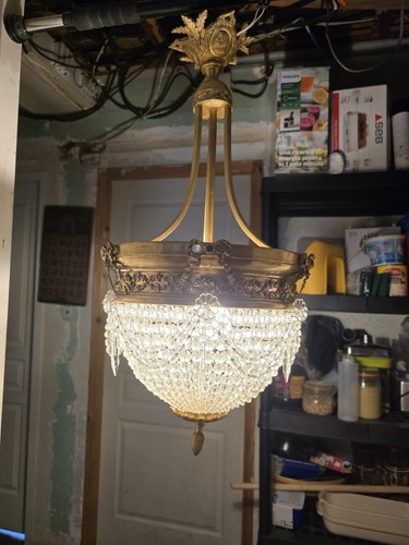 Lustre corbeille french - corbeille,