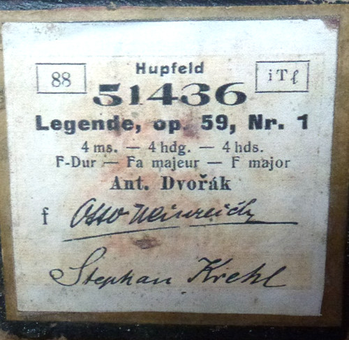 Pianola roll hupfeld dvorak - pianola, dvorak's