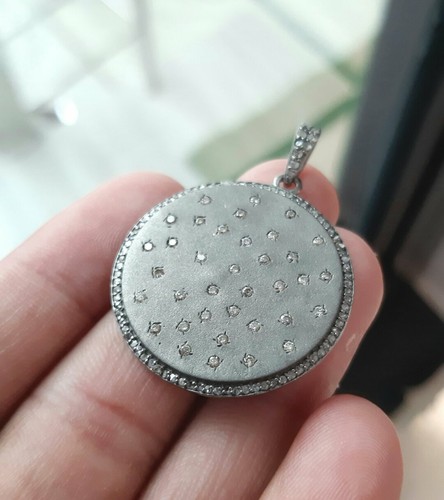 Pendentif tranches diamantées