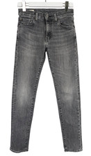 Levi's Lot 512 Premium Big E Hommes Jeans W29/L32 Délavé Noir Whiskers Zip Fly