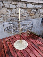 ANCIEN SUPPORT BOUTEILLE VINTAGE PIED TULIPE STYLE KNOLL