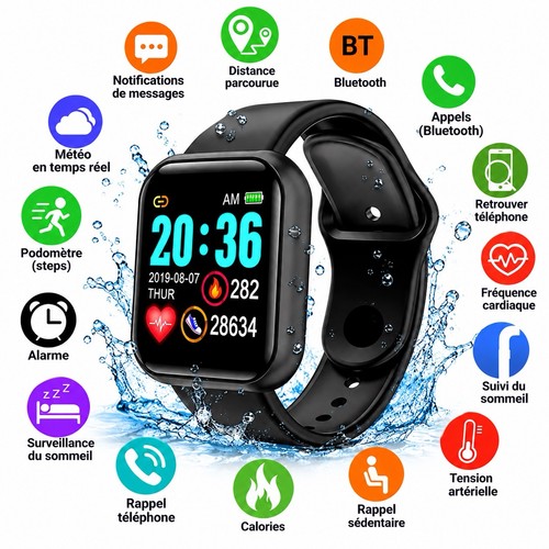 Montre connectée smartwatch - connectée,