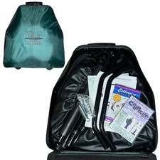 Tri-Fold Cellerciser Mini Trampoline/Rebounder w/ Balance Bar - Case & DVDs