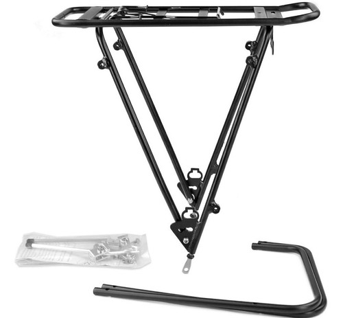 Porte bagage velo - noir, arriere