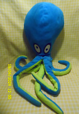 P14/ DOUDOU PELUCHE IKEA POULPE PIEUVRE BLEU JAUNE KORRAL BLACKFISK 65CM TBE
