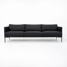 2018 Steeve Black Three Seat Sofa by Jean-Marie Massaud for Arper 2x Available