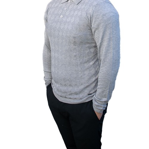 Pull polo maille losange - maille,