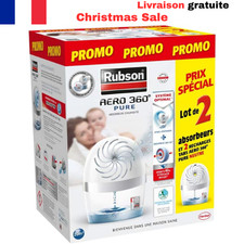 Rubson | Absorbeurs d'humidité AERO 360° Pure (2 appareils + 2 recharges) –...