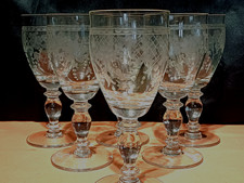 lot 6 verres à eau anciens en