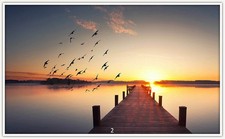 Könighaus chauffage infrarouge 1200W image HD - 200+ motifs + thermostat