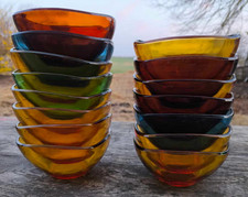 Lot 15 bols vintage en verre