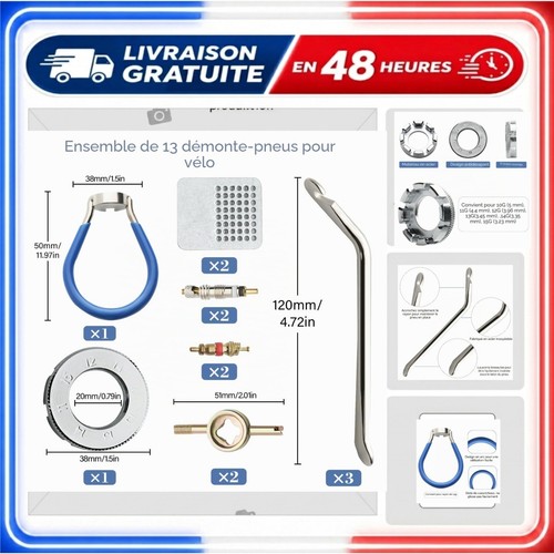 Kit outils vélo pièces - outils,