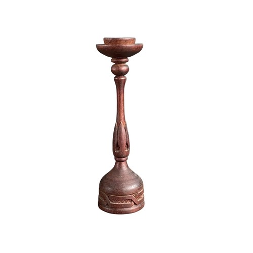 Bougeoir bois ciselé - en,
