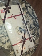 Drap ancien Métis Fleur Bleue