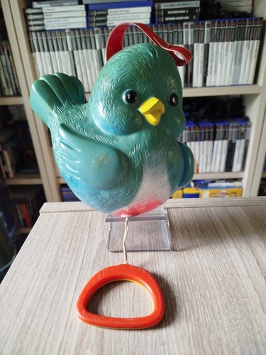 Jouet ancien oiseau bleu - [oiseau, bleu]