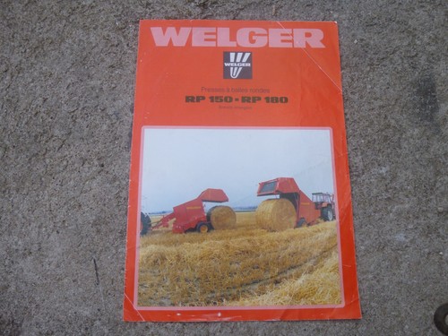 Prospectus welger presses - prospectus, a