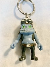 Vintage Annoying Thing Crazy Frog PVC Keychain Motorcycle Biker Googles 2006 HTF