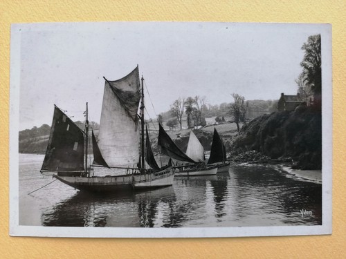 Cpa bretagne douarnenez bateau - cpa,