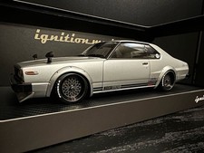 IG2162 1/18 Top Secret Skyline Japan R C210 Silver Diecast Model Car JDM