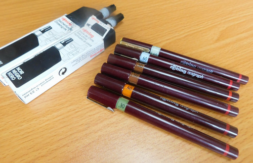 Lot rotring isograph - lot, 6
