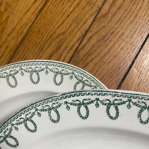Lot plats ovales en - de,