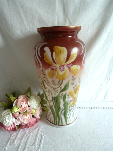 Ancien grand vase - , opaline