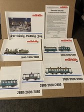 6 Notices MARKLIN Train Roi Ludwig 2680 2698 2880 4396 4398 4399 DE EN FR ES IT