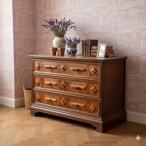 Commode baroque ancienne noyer - baroque,