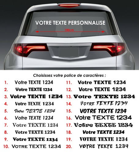 Votre publicite texte 100cm - votre,