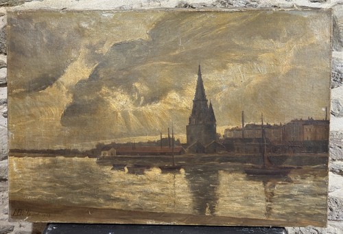 Hst signée datée 1903 - hst,