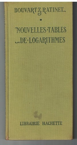 Tables logarithmes - tables,