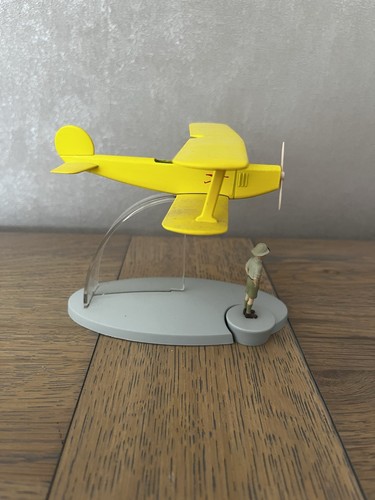 Figurine biplan jaune tintin - jaune,