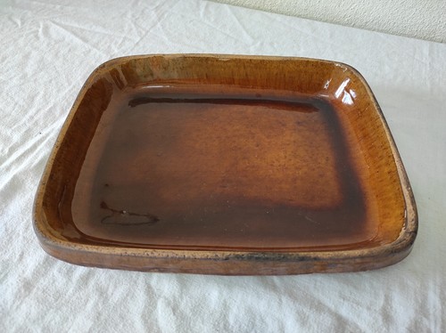 Ancien plat terre cuite - plat,