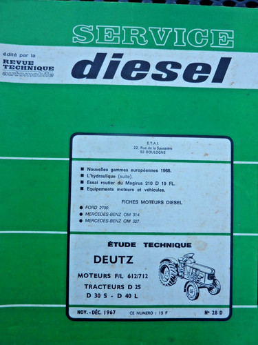 Revue technique tracteur - revue,