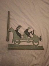 Rare Art Populaire Girouette Automobile Auto Voiture XXe