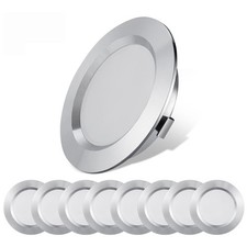 Lot de 8 lumières LED 12 V