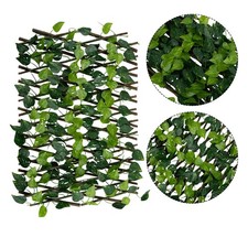 Élargissement Treillage Jardin Écran Clôture Intimité Artificiel Ivy Feuilles 1x