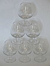 SEVRES 6 glasses tasting cognac 12cm crystal signed cognac crystal glasses set