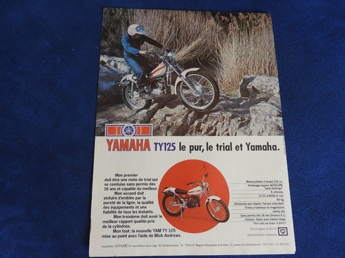 Publicité moto yamaha 125 - publicité, ty