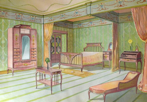 Estampe originale chambre - estampe,