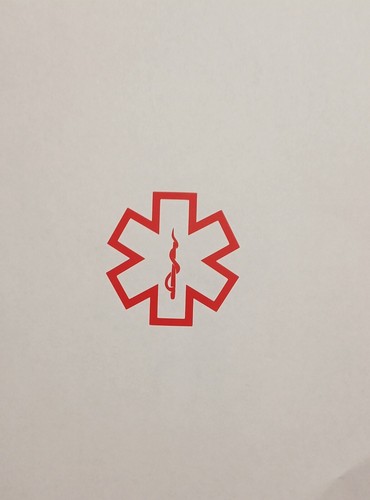 Autocollant croix ambulance
