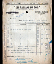 SAINT-OUEN-sous-BAILLY & ENVERMEU (76) WORKSHOP FURNITURE ""CRAFTSMEN DU WOOD"" in 1945