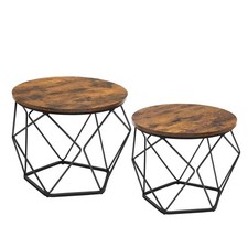Table Basse Ronde, Lot de 2