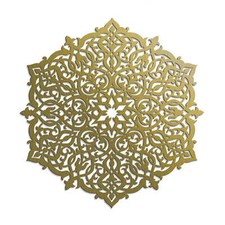 PANNEAU DÉCORATIF AJOURÉ, ROSETTE MAROCAINE, DÉCORATION MURALE 3D, ORNEMENT, 60 