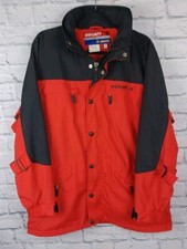 Ducati Red Nylon ADVANCE Shell Concealed Hood Jacket L