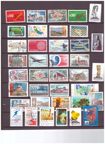 Lot timbres france - 7,