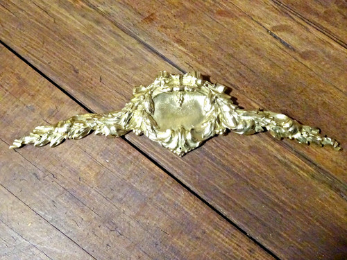 Ornement fronton bronze laiton